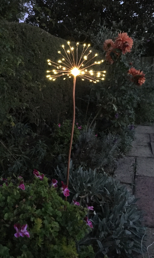 Copper flower LED light